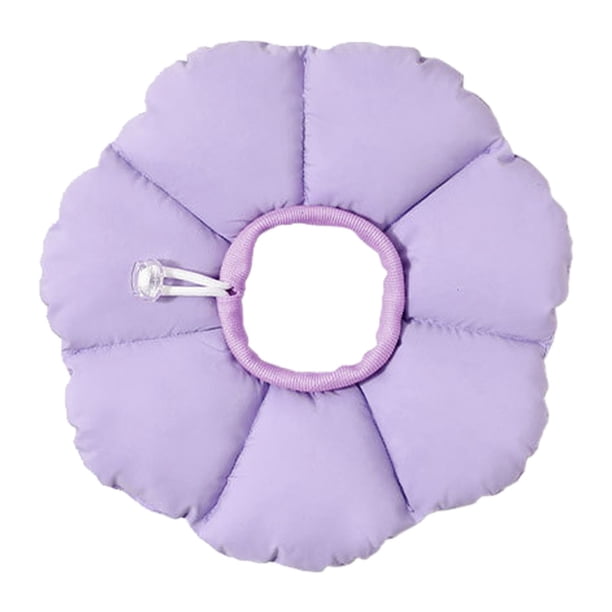 Collar para gatos con forma de flor y cordón ajustable para evitar que se laman