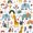 White Peach, variant on Erosebridal Elephant Twin Quilt Set for Boys Girls, Colorful Safari Twin Coverlet Set, 2-Piece 1 Bedspread and 1 Pillowcase