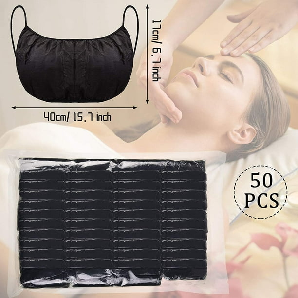 50PCS Disposable Bra for Spray Tan, Disposable Spa Salon Top Garment  Underwear, Spray Tanning Brassieres Lingerie, Individually Pack