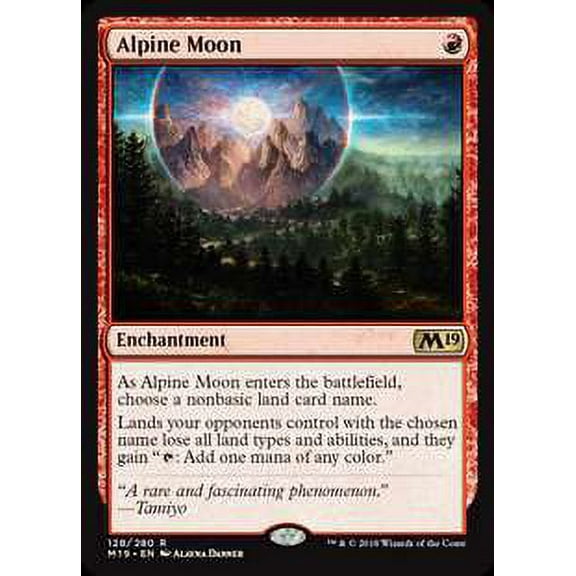 MtG Core Set 2019 Rare Alpine Moon #128