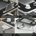 thumbnail image 4 of Foldable Laptop Desk with USB Ports and Storage Drawer, Portable Laptop Bed Table Tray for Bed, Eating, Reading and Working, 4 of 6