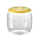 thumbnail image 2 of Otomano de almacenamiento de juguetes multifuncional, taburete de pecho de caja de juguetes, taburete de cambio de zapatos transparente para sala de amarillo redondo Gloria balde de almacenamiento, 2 of 9