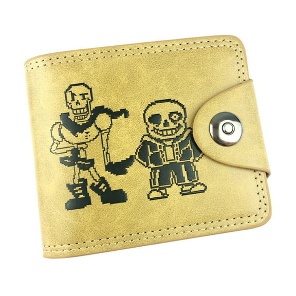 Roffatide Undertale Artificial Leather Classic Trifold Wallet Credit Card Holder for Men