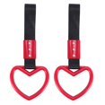 thumbnail image 1 of 2X Heart Jdm Tsurikawa Ring for Subway Train Bus Handle Strap Charm Drift Universal, 1 of 8