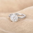 thumbnail image 3 of Rosec Jewels IGI Certified Lab Grown Diamond Solitaire Engagement Ring - 5 Carat - Big Diamond Ring for Women - E-VS1 Grade, 925 Sterling Silver, US 4.00, 3 of 8