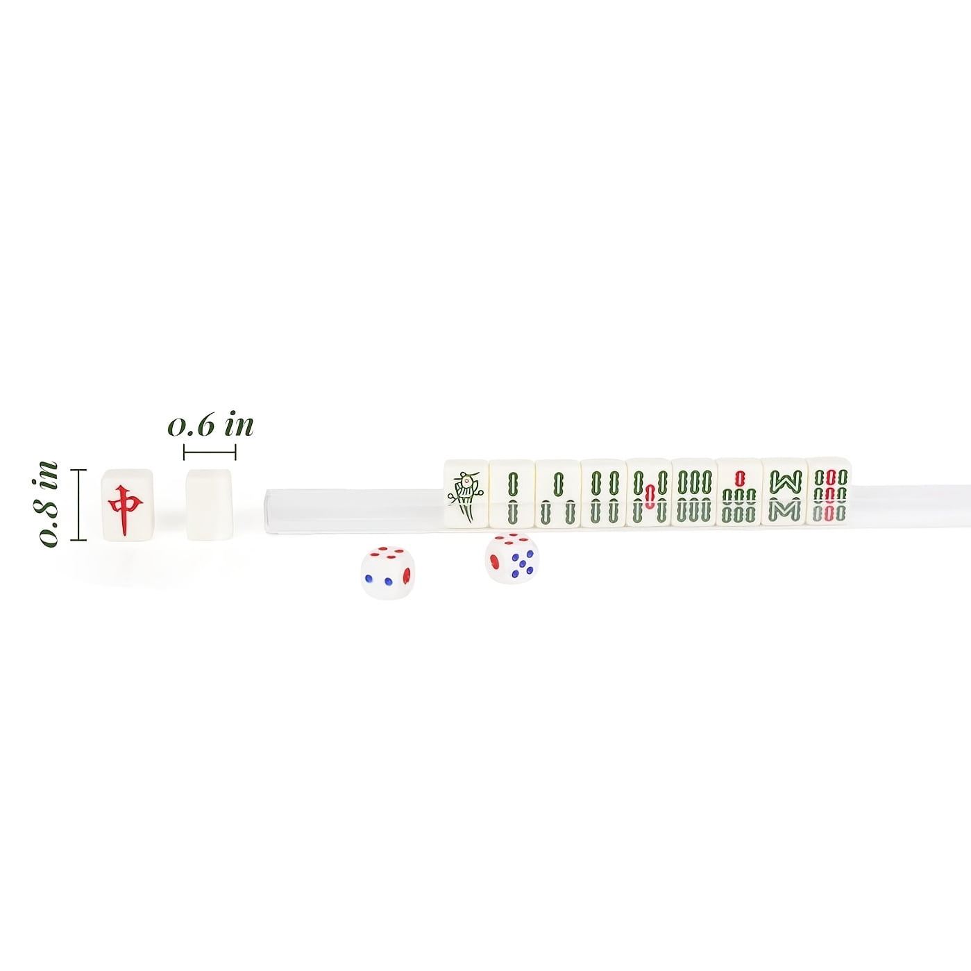 Fanruina Portable Mahjong 144-Tile Standard Edition Set, crafted from premium durable plastic material