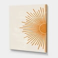thumbnail image 3 of Designart ' Orange Sun Print On Beige I ' Modern Canvas Wall Art Print, 3 of 4