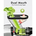 thumbnail image 2 of SiFENE 100W Cold Press Juicer Machine, Compact Single Serve Slow Masticating Juicer for Vegetable and Fruit, Easy to Clean, Gray, 2 of 8