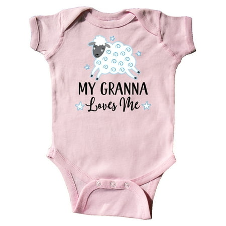 

Inktastic My Granna Loves Me Lamb Gift Baby Boy or Baby Girl Bodysuit