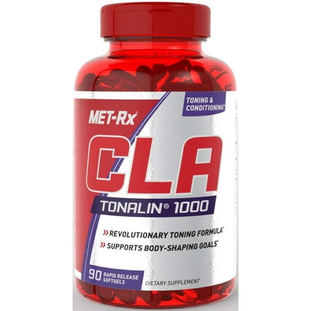 MET-Rx CLA Tonalin 1000 Dietary Supplement, Rapid Release Softgels, 90 Count