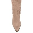 thumbnail image 4 of Journee Womens Paras Wide Calf Stacked Heel Over The Knee Boots, 4 of 9