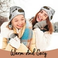 thumbnail image 4 of Picia Cute Swan Pattern Knitted Beanie Hat for Men and Women , Unisex Winter Warm Stretchy Knit Cap Thick Fisherman Beanies Cuffed Plain Skull Caps, 4 of 6