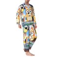 thumbnail image 2 of Goofa Bluey Pattern 2-piece Loungewear Set Men’s Sleepwear Set Soft PJs Cozy loungewear Comfy Sleep Set Winter Pajamas-Small, 2 of 7