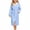 Light Blue, variant on Bovxnpu Boys Girls Robes Hooded Long Sleeve Big Pocket Mid Length Bath Robe Outfits