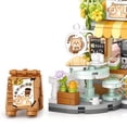 thumbnail image 3 of City Cafe Building Blocks Toys, Openable Coffee Shop Building Set,1077pcs Mini Bricks, 3 of 5