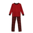 thumbnail image 2 of Nituyy Family Matching Pajamas Christmas Pjs Holiday Nightwear Sleepwear Sets Long Sleeve Pjs, 2 of 8