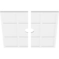thumbnail image 2 of 34"OD x 4"ID x 11 3/4"C x 1"P Rubik Architectural Grade PVC Contemporary Ceiling Medallion, Two Piece, 2 of 11