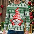 thumbnail image 2 of Telankuip Mens Christmas Sweatshirts Trendy Funny Xmas Graphic Santa Printed Soft Novelty Crewneck Pullovers Slim Fit Long Sleeve 2025 Retro Casual Comfort Xmas Holiday Tops Green7 XL, 2 of 4