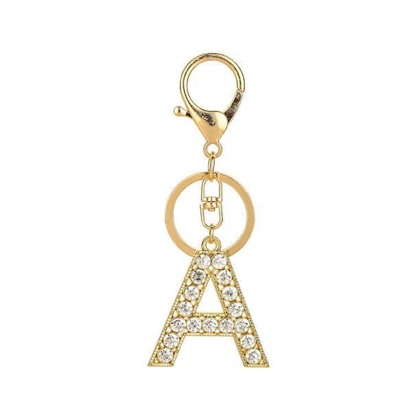 Toyfunny - Reed Letter Keychain Accessories For Women Girls Gold ...