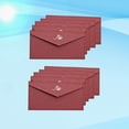 thumbnail image 3 of CIMAXIC Wedding 10Pcs Retro Gilding Envelope Classical Wedding Invitation Blank Envelope Party Paper Envelopes (Claret, Rose),8.66"X4.33"X0.04", 3 of 4