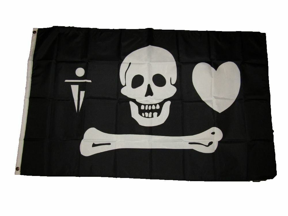 3x5 Jolly Roger Red Hat Flag Rough Tex Knitted flag 3'x5' banner 