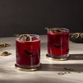 thumbnail image 3 of Thyme & Table 12 fl oz Halloween Bat Charm Drinking Glasses, Set of 2, 3 of 6