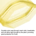 thumbnail image 5 of Uxcell Fruit Protection Bags 6x4" Nylon Fruit Netting Cover Bags with Drawstring for Garden Fruits Yellow 100Pack, 5 of 6