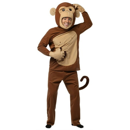 Monkeying Around Adult Halloween Costume - One Size 42-46