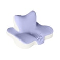 thumbnail image 4 of Almohada para el cuello, almohada para cama, cómoda, espuma viscoelástica, suave, versátil, ergonómica, cervical Beige violeta, 4 of 9