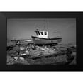 thumbnail image 2 of Fossey, George 24x17 Black Modern Framed Museum Art Print Titled - BOAT IN BLACK AND WHITE II, 2 of 5
