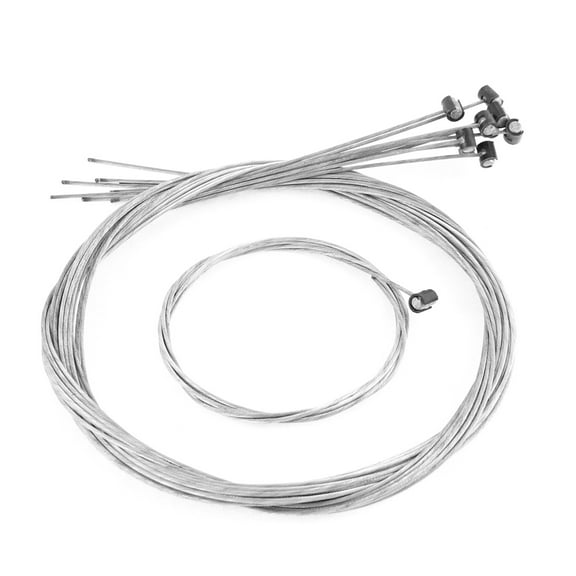 Unique Bargains 10 Pcs 1.8M Length 1.6mm Dia Flexible Throttle Clutch Cable Wire for Motorcycle