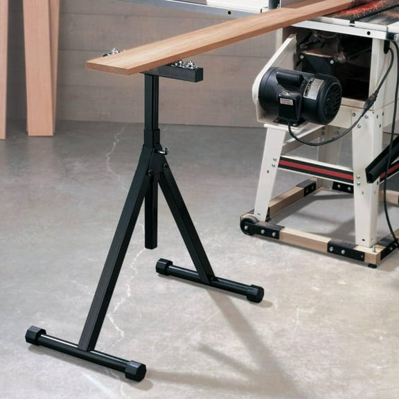 Ball Bearing Roller Stand (28-3/4" - 47") w/ 8 Steel Balls - Heavy Duty Saw Stand for Table Saws, Band Saws, Planers, & Drill Presses - Adjustable Roller Stand Folds Flat for Easy Storage