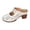 White, variant on Women's Closed Toe Heel Sandals On Block Heel Walking Slides Shoes Mules for Women Dressy Summer Casual Hollow Out Comfort Slippers Outdoor Platform Slide Wedge Sandals