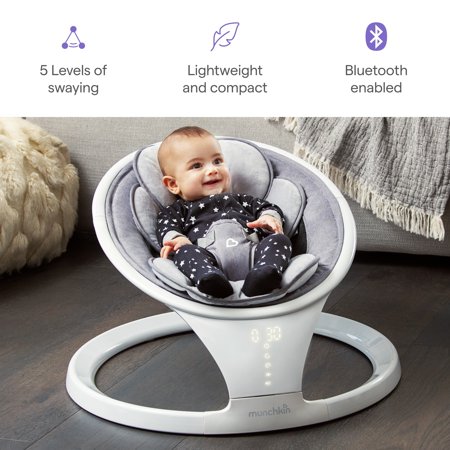 DADWAY Munchkin電動ベビースウィング（NZMU21330） バウンサー・ベビーベッド・お昼寝・ゆりかご・ダットウェイ・マンチカン／ママルー4同等品