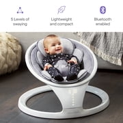 Munchkin® Bluetooth Enabled Infant Baby Swing,5 Ranges of Motion, White, Unisex