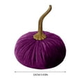 thumbnail image 3 of kjfeif Small Velvet Pumpkin, Handmade Home Decor, Holiday Mantle Decor, Fall Halloween Thanksgiving Centerpiece, Wedding Centerpiece Decor, 3 of 5