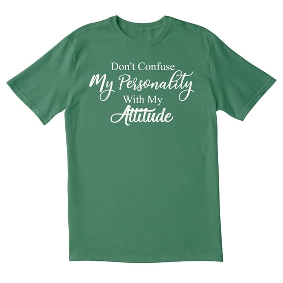 TotallyTorn Dont Confuse My Personality Novelty Sarcastic Funny Mens Graphic T Shirts