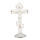 thumbnail image 2 of Cruz de Jesús para adornos de escritorio y mesa, fácil de instalar, 6,7 x 14 cm con base de metal plateado, 2 of 9