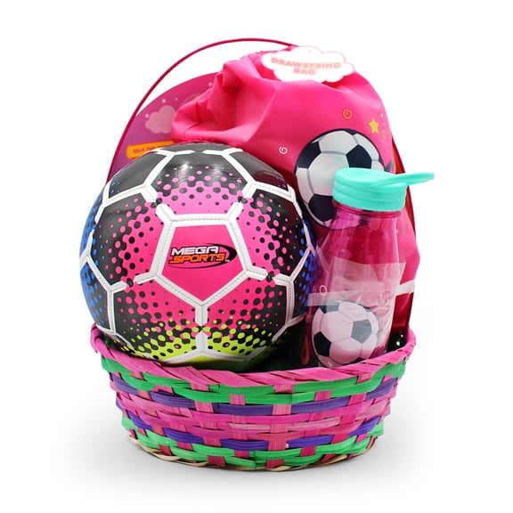 Girls Soccerball with Bag Easter Basket, by Megatoys