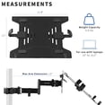 thumbnail image 2 of VIVO Steel Universal Full Motion Pole Mount Laptop Holder Ar, 2 of 2