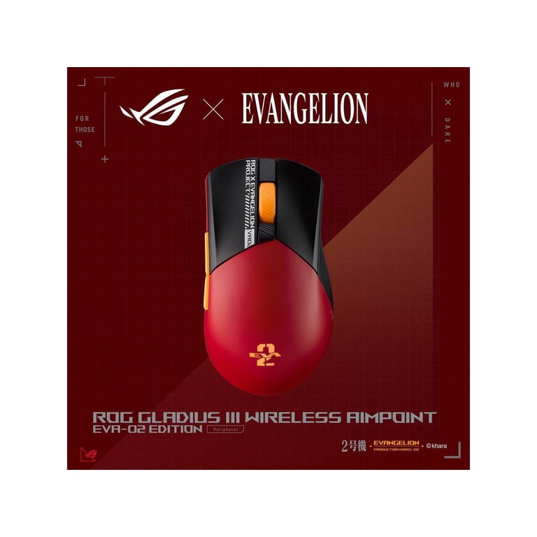 Asus ROG Gladius III Wireless Gaming Mouse, EVA-02 Edition, 36K