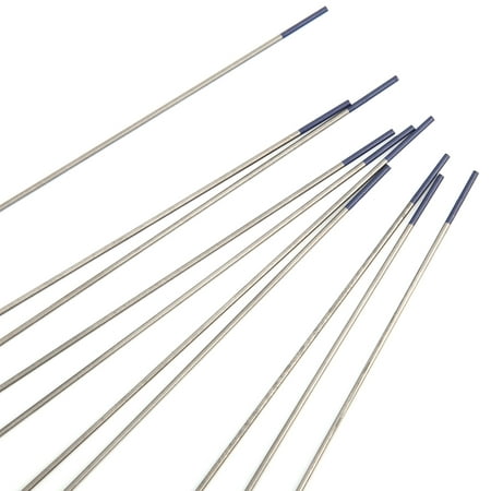 

LHCER 10Pcs Rod Yttrium Tungsten Electrode Arc Needle For Welding Thin Aluminum Blue 1mm WY20 Tungsten Electrode Rod Yttrium Tungsten Electrode