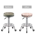 thumbnail image 3 of Uemuo Pastry Pattern Round Bar Stool Seat Covers Washable Stool Cushion Slipcover Elastic Bar Chair Covers-12 inch, 3 of 7