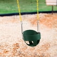 thumbnail image 4 of REDCAMP High Back Toddler Bucket Swing Seat with Coated Chains, Heavy Duty Kids Swing Seat for Outside Backyard, Green, 4 of 9