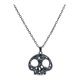 thumbnail image 1 of Collar de Halloween con colgante de cabeza de calabaza, murciélago y calavera fantasma, 1 of 6