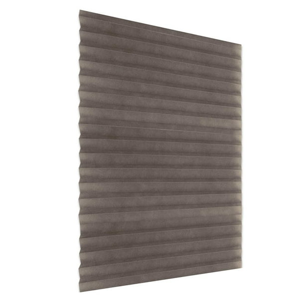 Winnereco SelfAdhesive Pleated Blinds Half Blackout Window Curtain