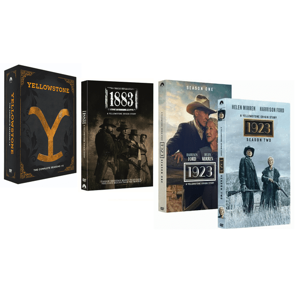Yellowstone Collection Seasons 1-5 and 1883 A Yellowstone Origin Story and 1923 Seasons 1-2 (DVD)