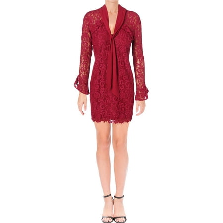 Adelyn Rae Womens Lace Above Knee Cocktail Dress