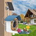 thumbnail image 3 of Comedero para pájaros Fazoxo, cámara inteligente con inteligencia artificial, con energía solar, azul marino, 3 of 8