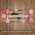 thumbnail image 4 of Primitive Red Assorted Plaid Gingham Homespun Cotton Fabric Bundle - Set of 4 Fat Quarters by JCS, 4 of 7